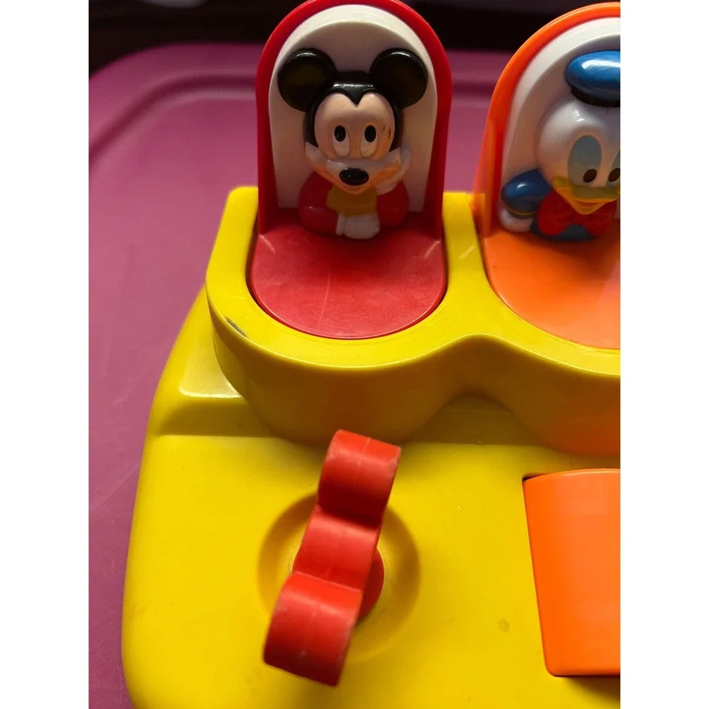 Vintage Disney Mattel Mickey Mouse Friends Pop Up Activity Toy 65090 Toddler